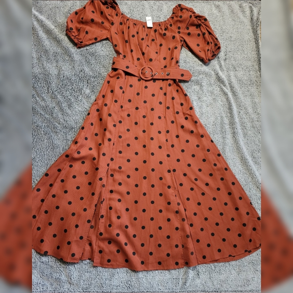 Maeve by Anthropologie Dress NWT, Sz 12, Brown/Rust